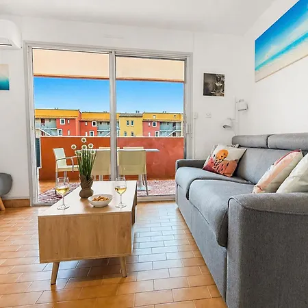 Le Cocon Bleu - T3, 6p, Pk, Clim - à 5 Min Appartamento Agde