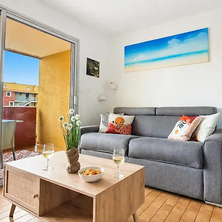 Appartamento Le Cocon Bleu - T3, 6p, Pk, Clim - à 5 Min Agde