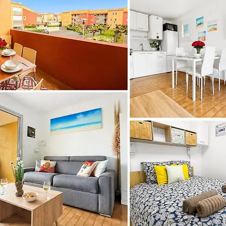 Appartamento Le Cocon Bleu - T3, 6p, Pk, Clim - à 5 Min Agde